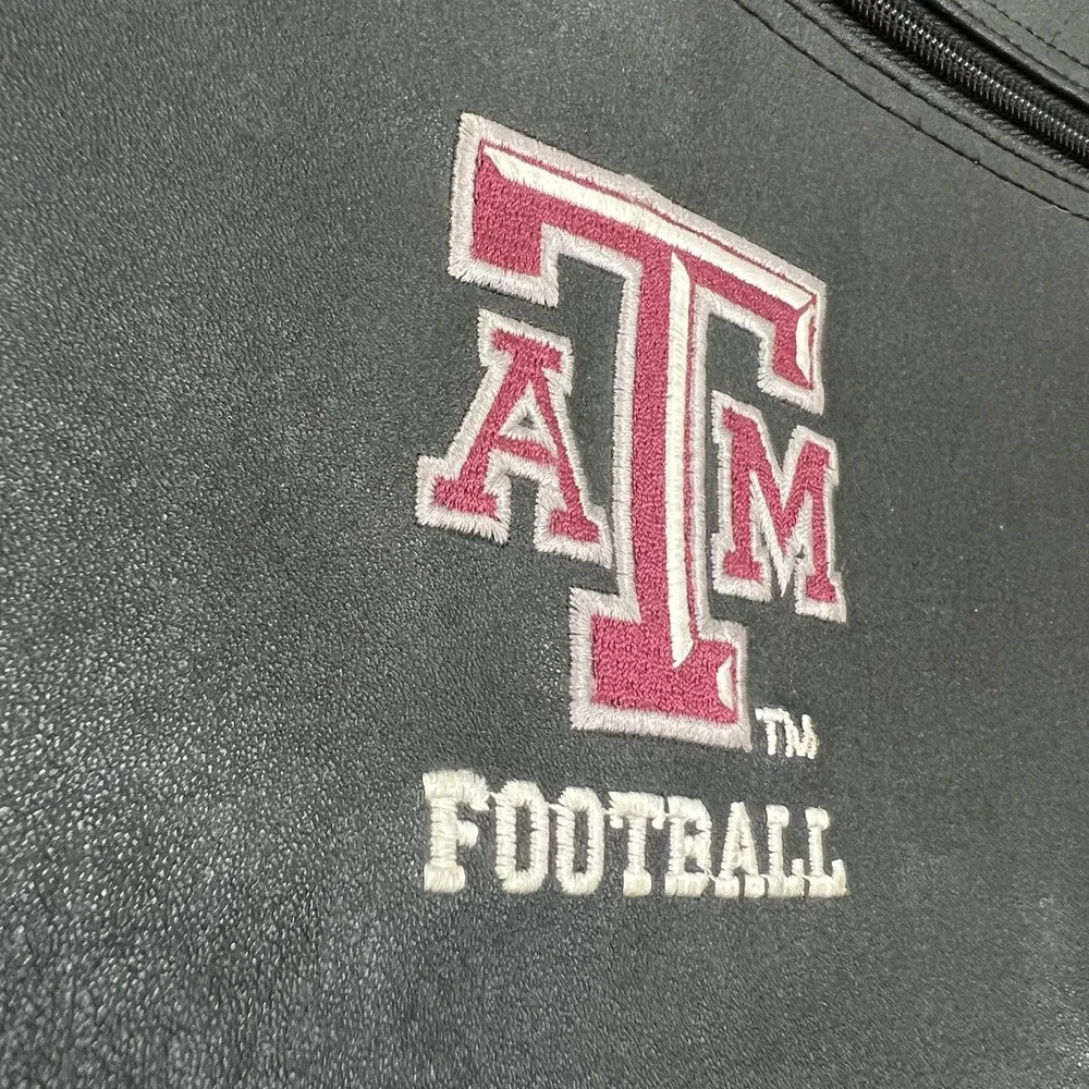 Texas A&M Team Issue Laptop Bag Aggie Football Coach Messenger Leath Sling Logo